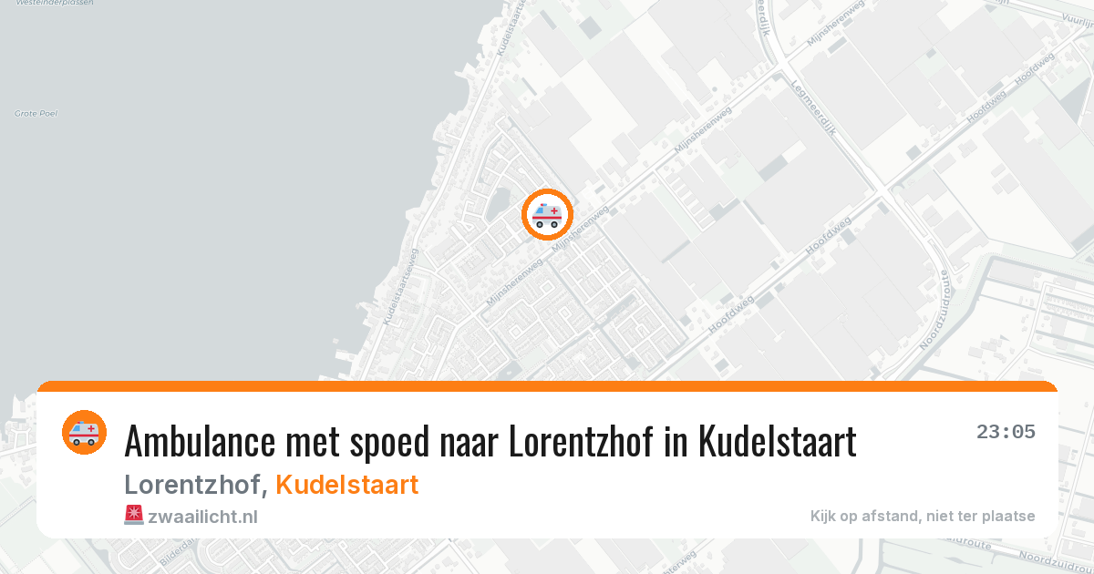 Ambulance met spoed naar Lorentzhof in Kudelstaart — 26 apr 2026
