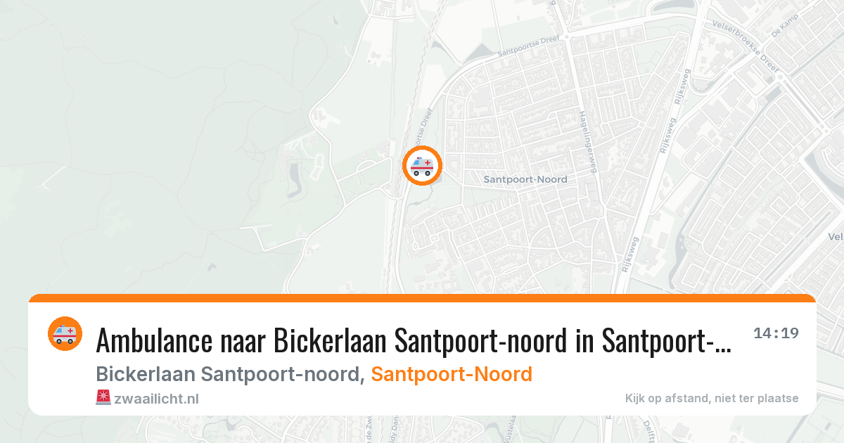 Ambulance naar Bickerlaan Santpoort-noord in Santpoort-Noord — 11 aug 2026