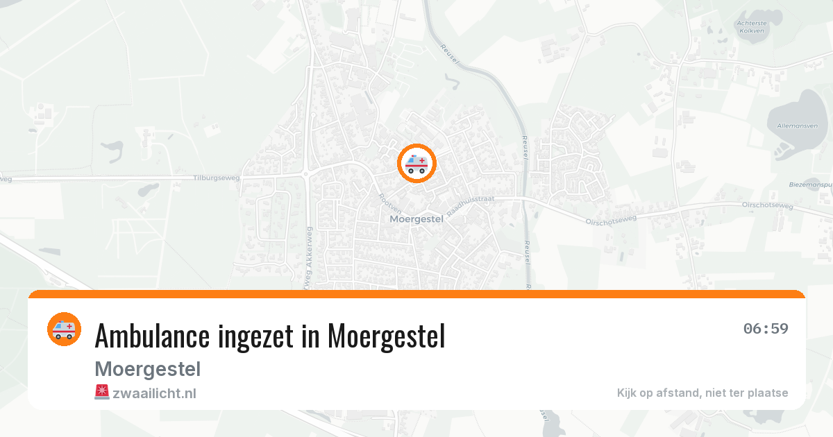 Ambulance ingezet in Moergestel — 28 mei 2026