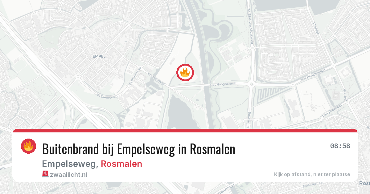 Buitenbrand bij Empelseweg in Rosmalen — 5 apr 2026