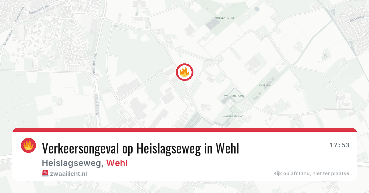 Verkeersongeval op Heislagseweg in Wehl — 8 mei 2026
