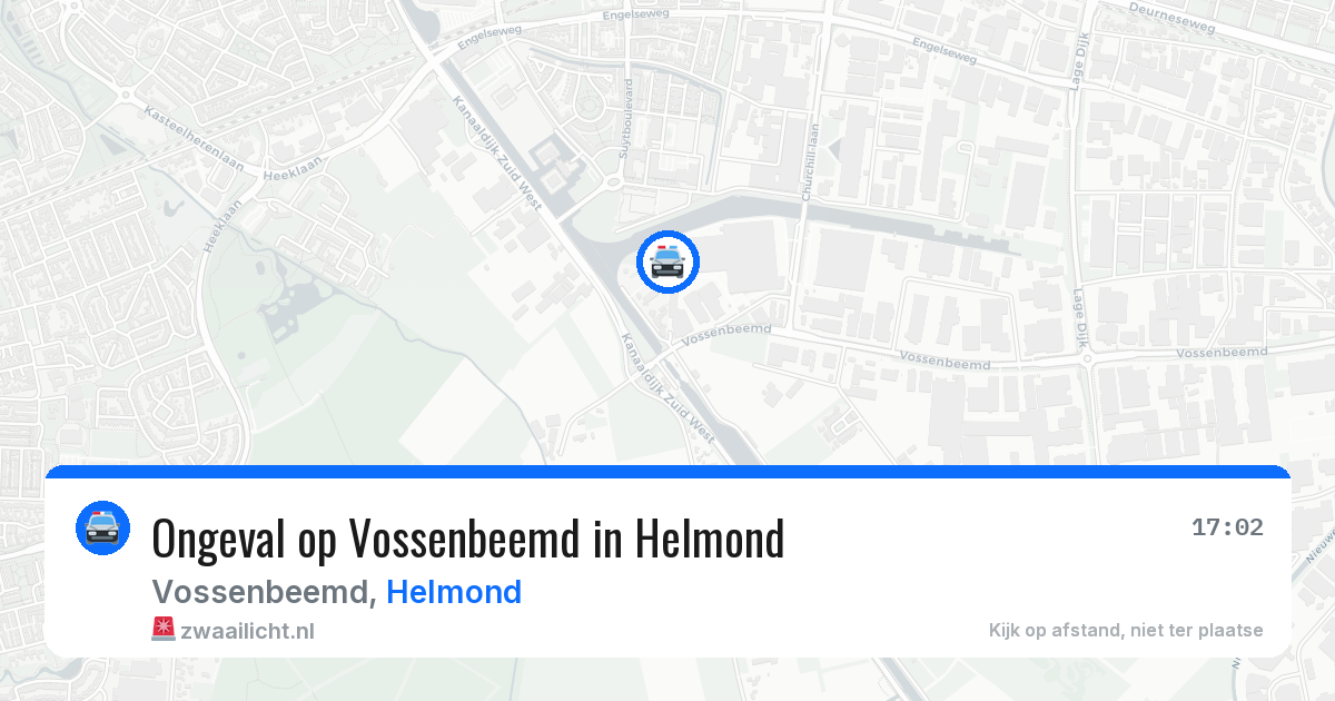 Ongeval op Vossenbeemd in Helmond — 10 jun 2026