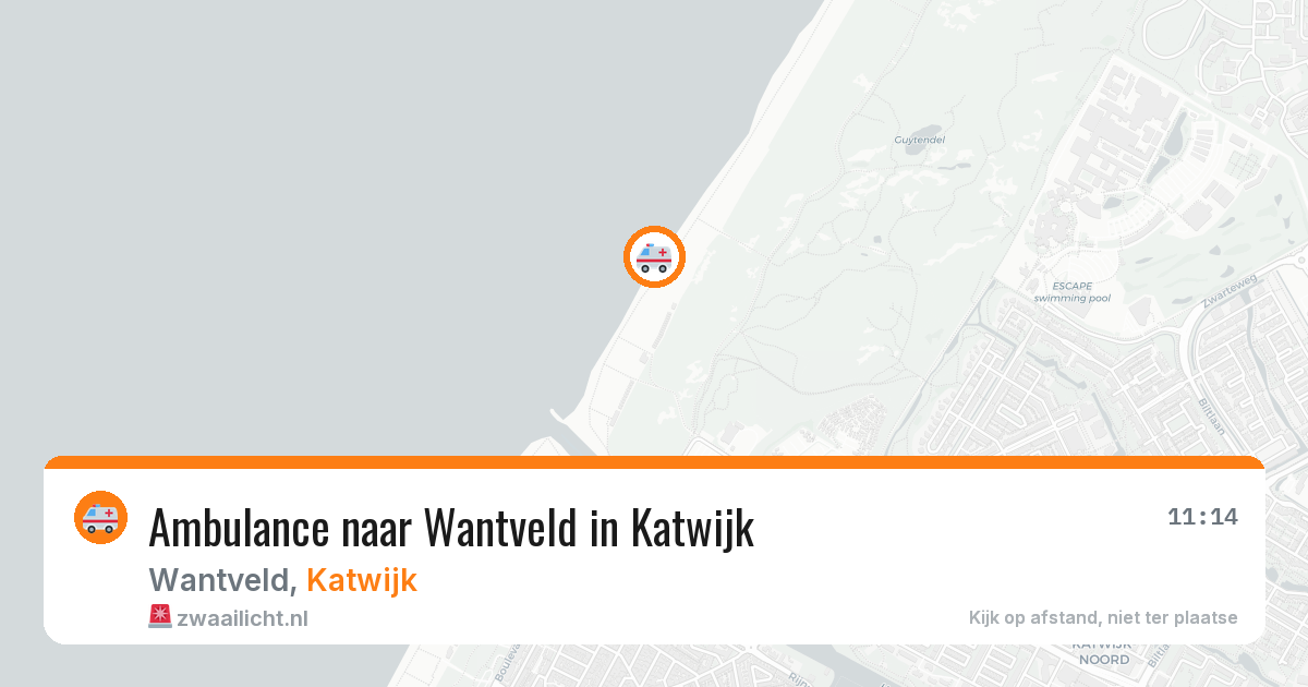 Ambulance naar Wantveld in Katwijk — 31 jul 2026