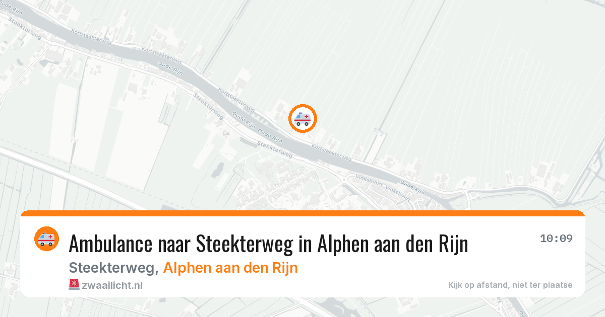 Ambulance naar Steekterweg in Alphen aan den Rijn — 6 apr 2026