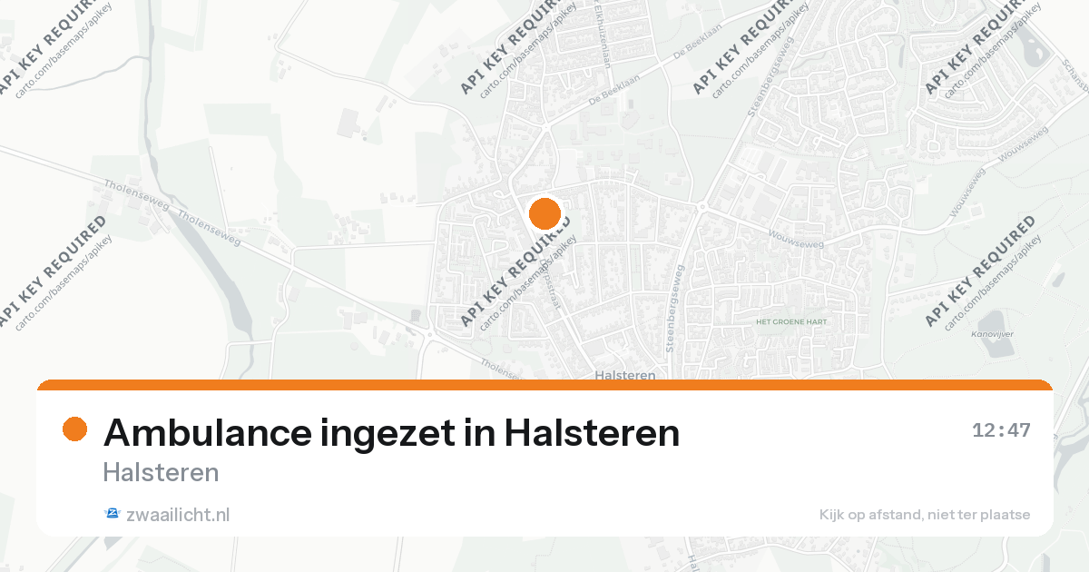 Ambulance ingezet in Halsteren — 26 aug 2026