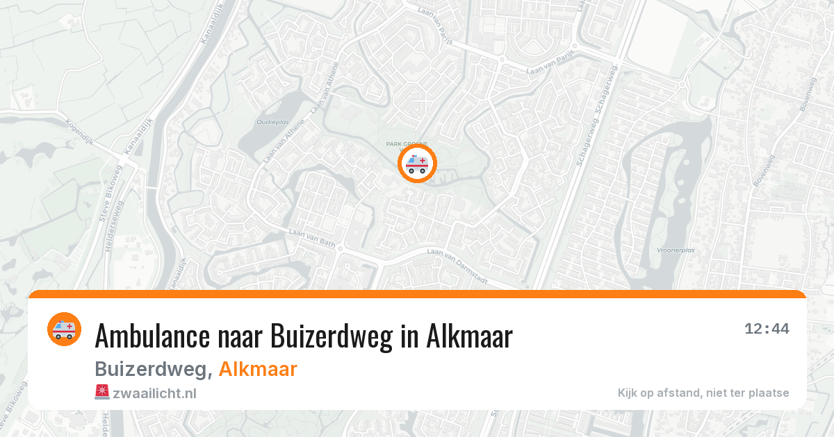Ambulance naar Buizerdweg in Alkmaar — 11 aug 2026
