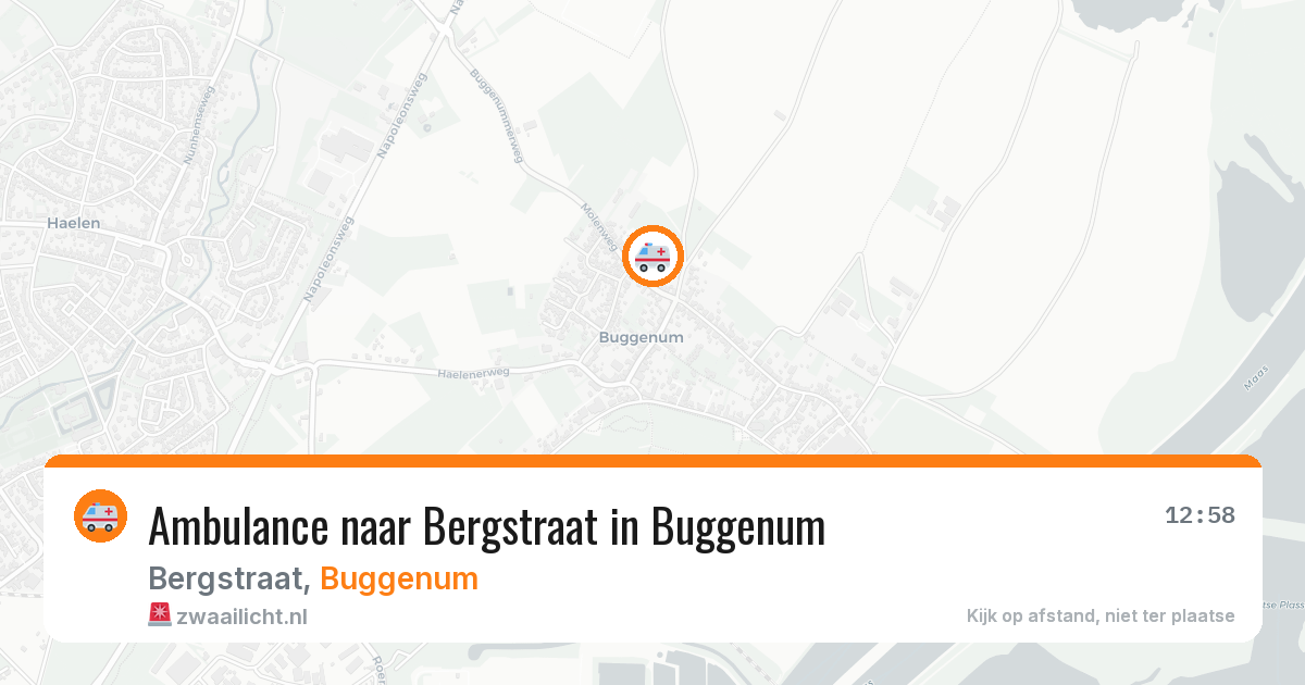 Ambulance naar Bergstraat in Buggenum — 21 apr 2026