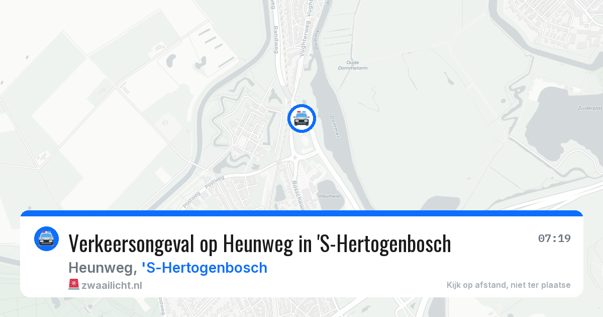 Verkeersongeval op Heunweg in 'S-Hertogenbosch — 21 apr 2026