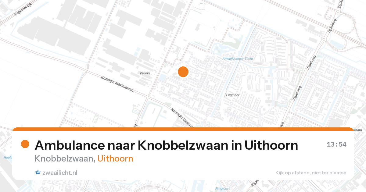 Ambulance naar Knobbelzwaan in Uithoorn — 28 aug 2026