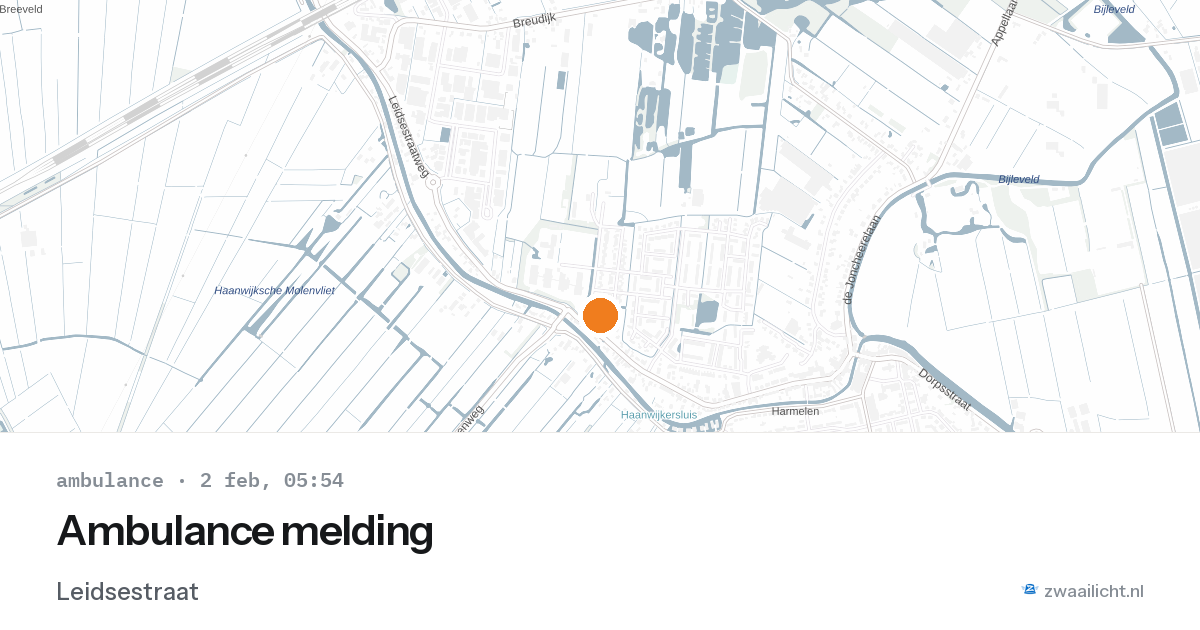 Ambulance melding — 2 feb 2026