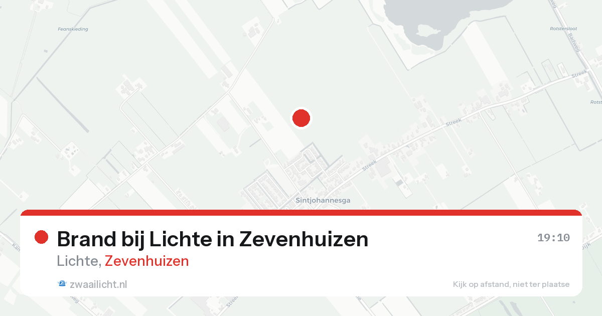 Brand bij Lichte in Zevenhuizen — 17 aug 2026