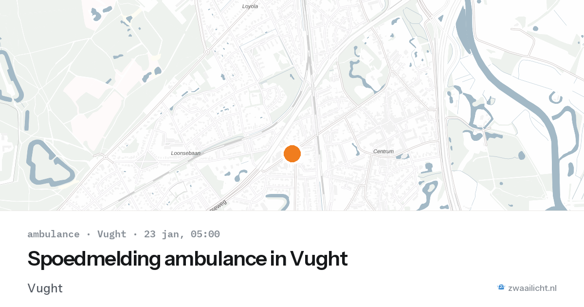 Spoedmelding ambulance in Vught — 23 jan 2026