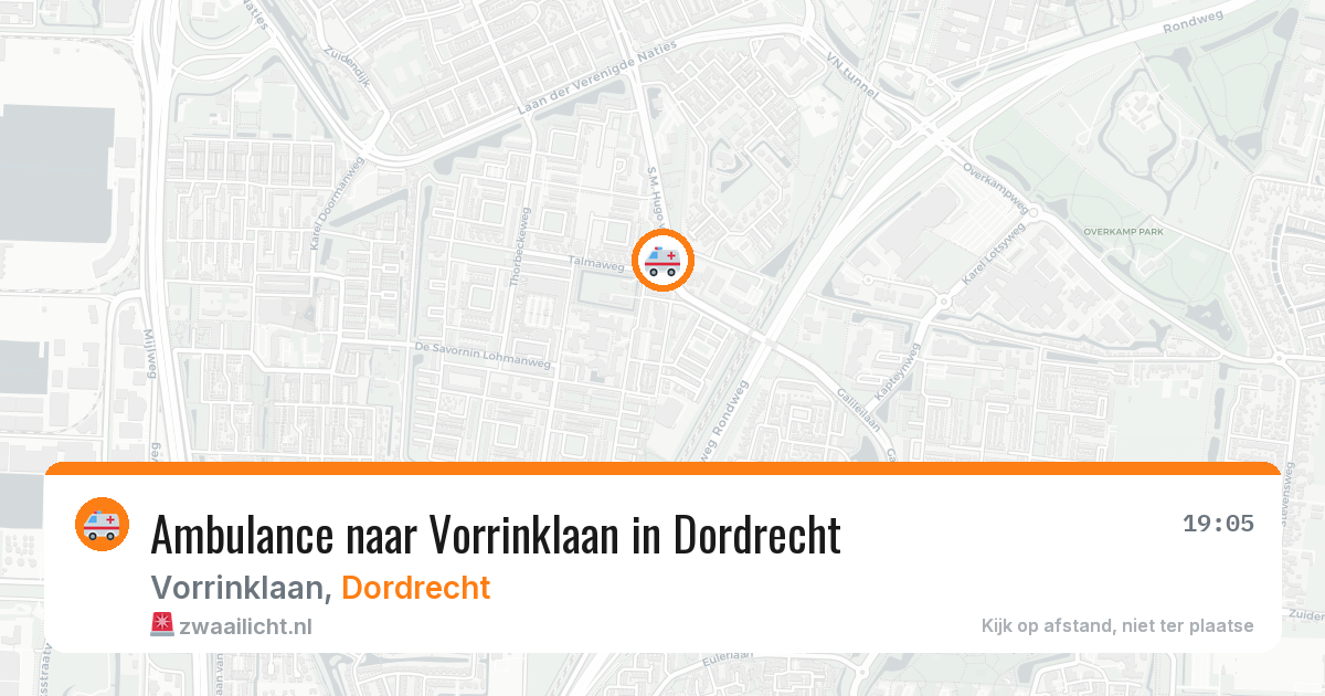 Ambulance naar Vorrinklaan in Dordrecht — 8 feb 2026