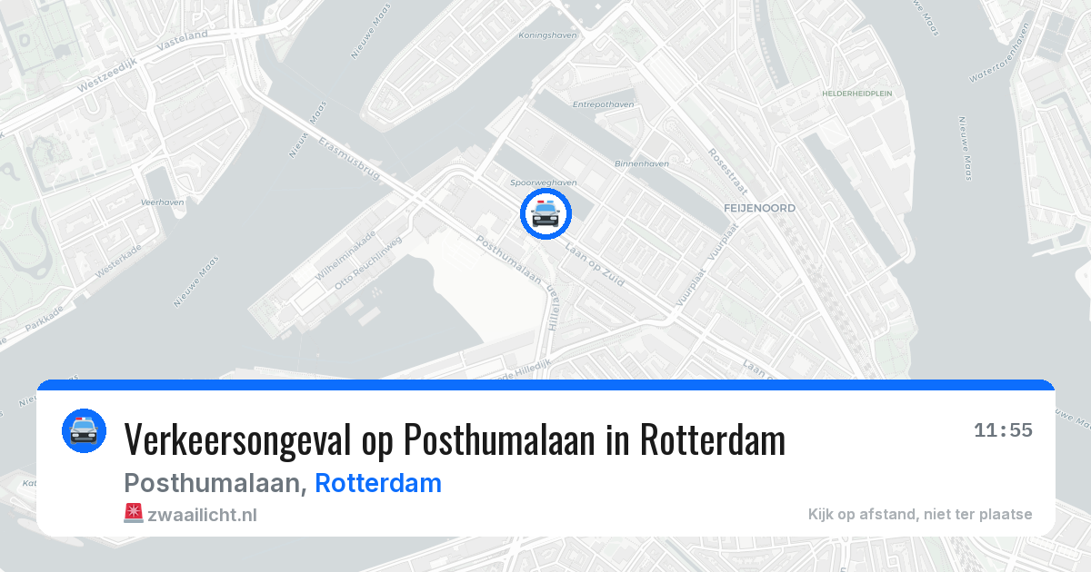 Verkeersongeval op Posthumalaan in Rotterdam — 29 mei 2026