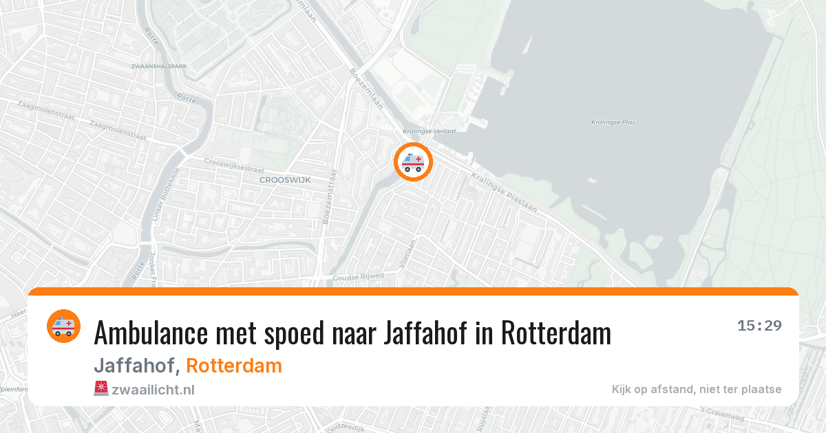 Ambulance met spoed naar Jaffahof in Rotterdam — 7 jul 2026