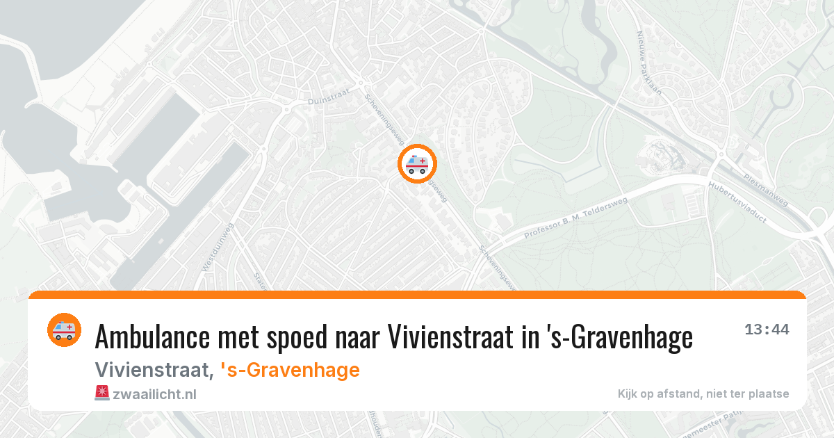 Ambulance met spoed naar Vivienstraat in 's-Gravenhage — 3 aug 2026