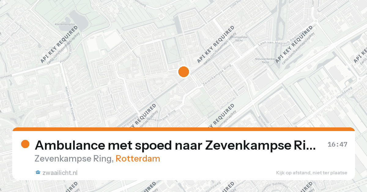 Ambulance met spoed naar Zevenkampse Ring in Rotterdam — 26 aug 2026