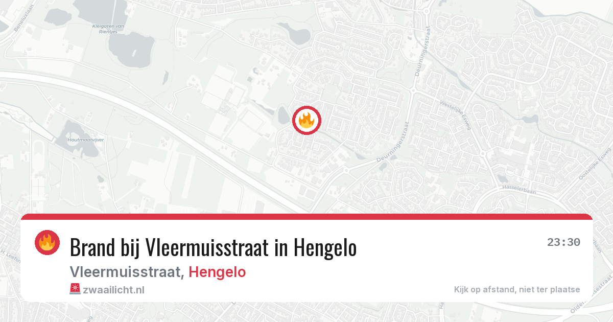 Brand bij Vleermuisstraat in Hengelo — 19 jun 2026