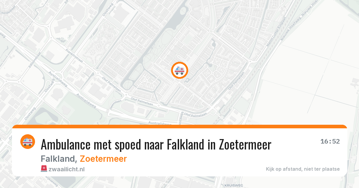 Ambulance met spoed naar Falkland in Zoetermeer — 6 jul 2026