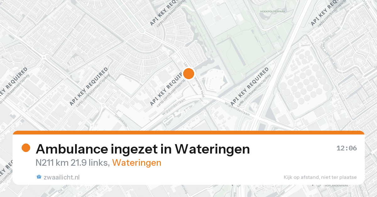 Ambulance ingezet in Wateringen — 26 aug 2026