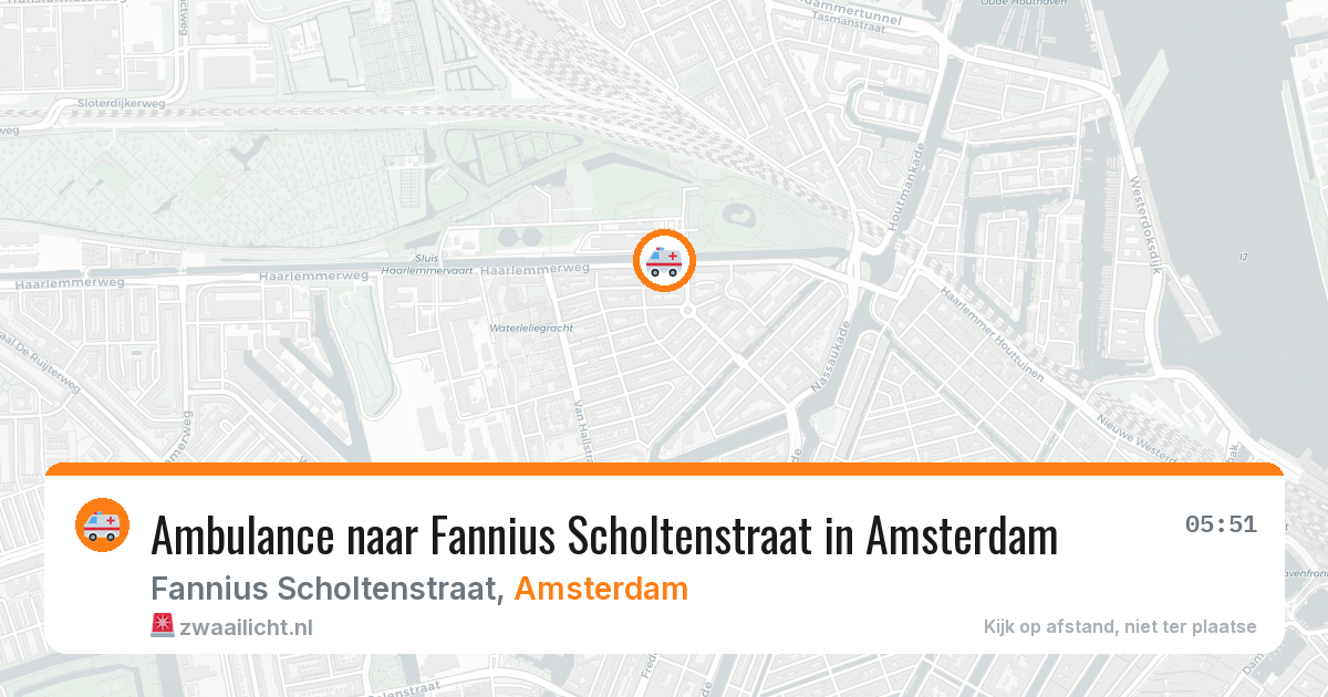 Ambulance naar Fannius Scholtenstraat in Amsterdam — 23 jul 2026