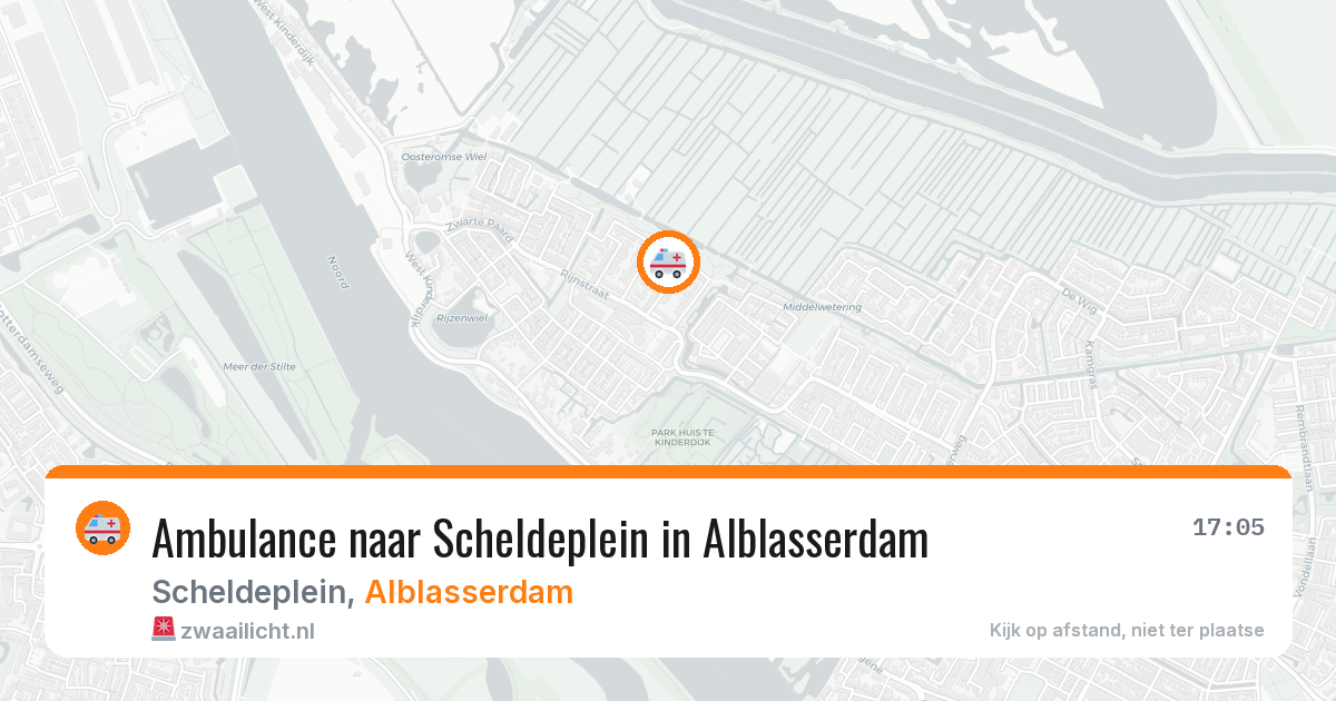 Ambulance naar Scheldeplein in Alblasserdam — 20 jan 2026