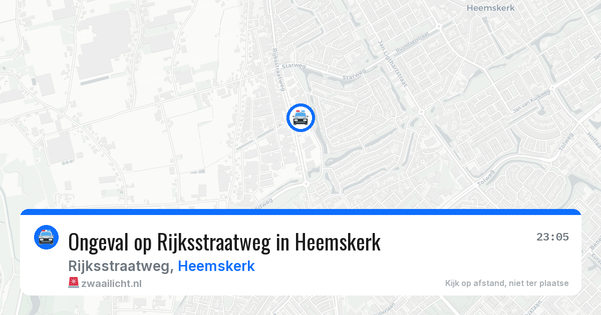 Ongeval op Rijksstraatweg in Heemskerk — 11 apr 2026