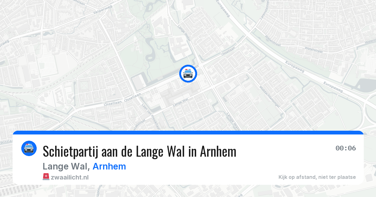 Schietpartij aan de Lange Wal in Arnhem — 9 jul 2026