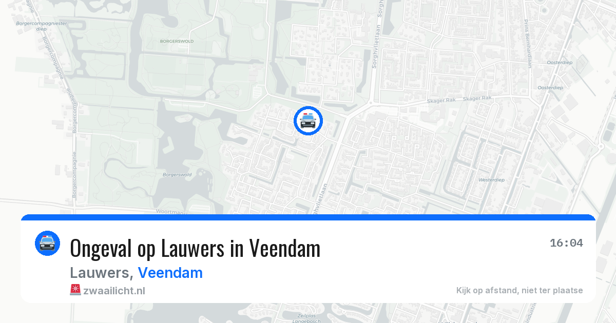 Ongeval op Lauwers in Veendam — 28 apr 2026