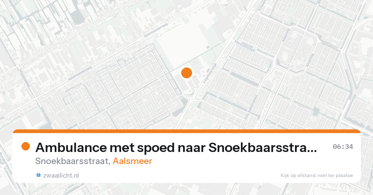 Ambulance met spoed naar Snoekbaarsstraat in Aalsmeer — 2 jun 2026