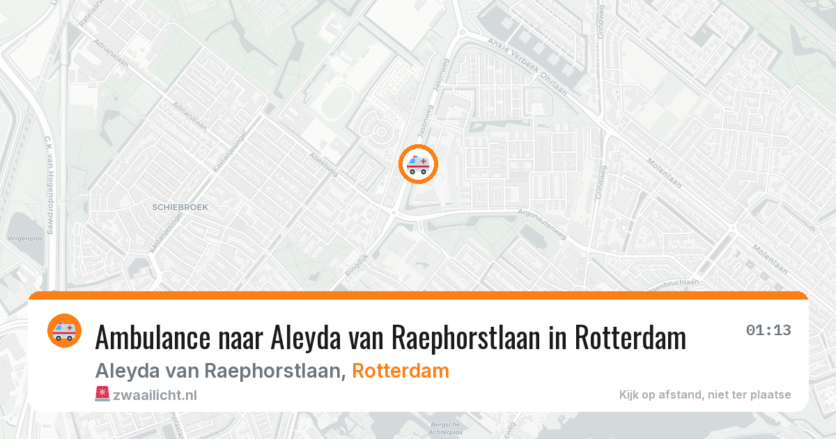 Ambulance naar Aleyda van Raephorstlaan in Rotterdam — 15 mrt 2026