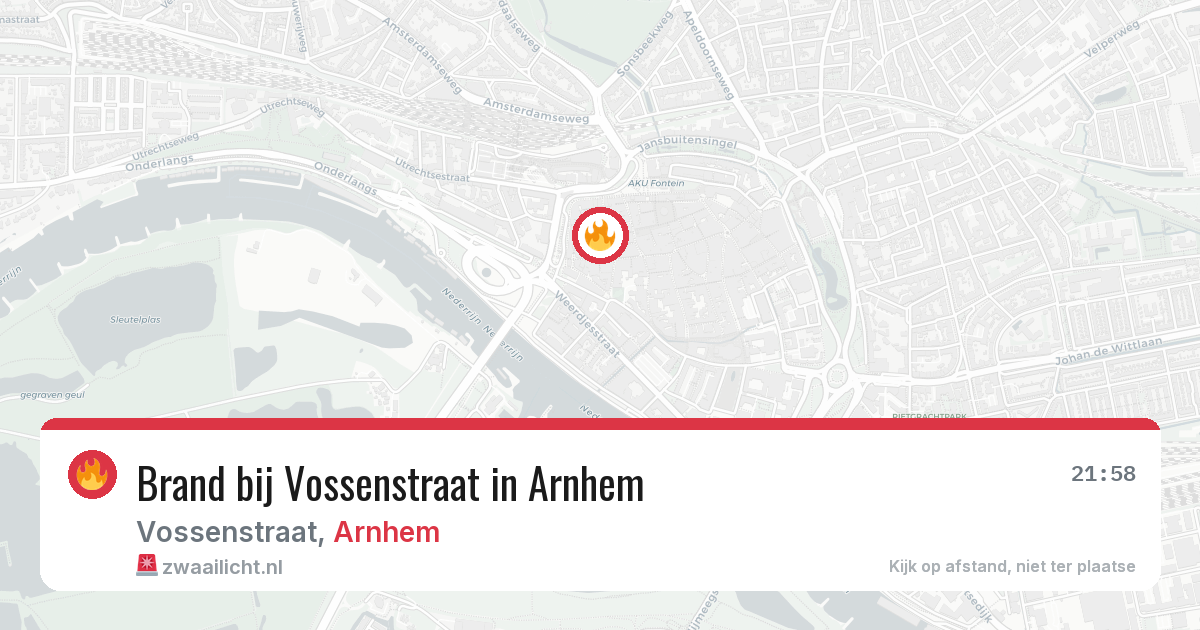 Brand bij Vossenstraat in Arnhem — 13 feb 2026