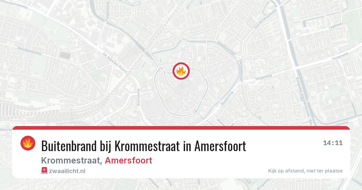 Buitenbrand bij Krommestraat in Amersfoort — 7 aug 2026