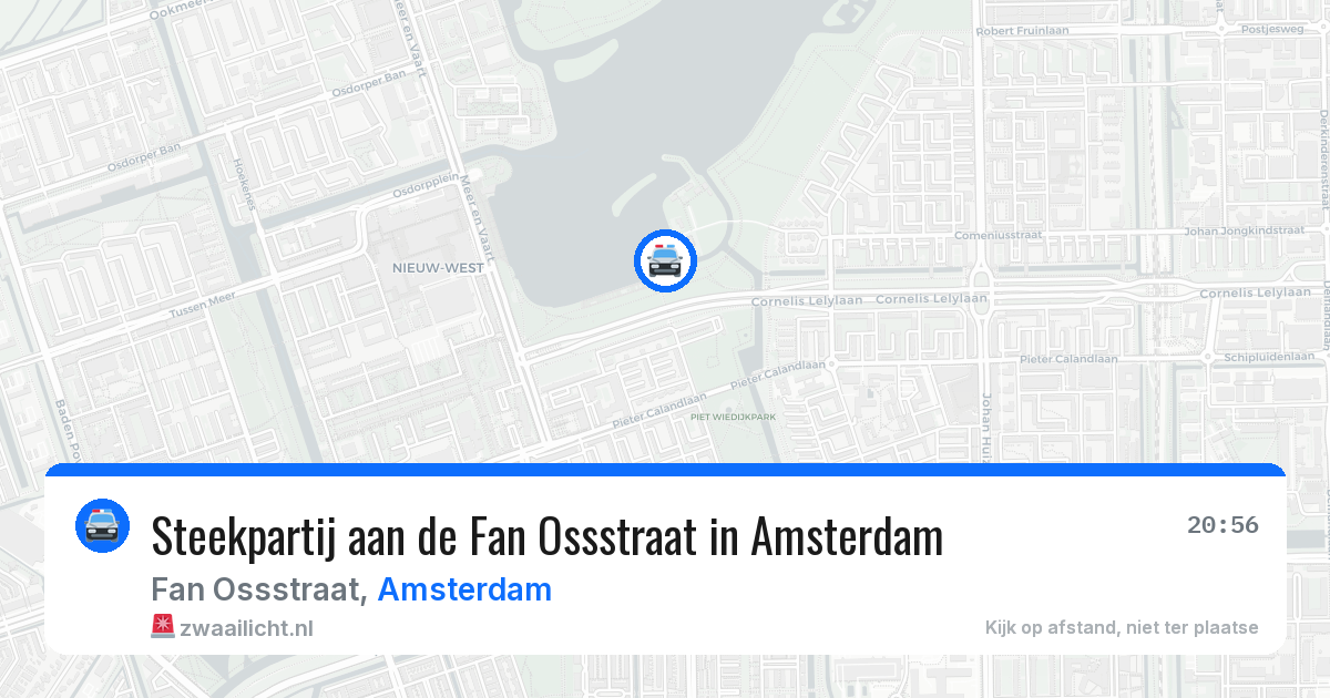 Steekpartij aan de Fan Ossstraat in Amsterdam — 4 mei 2026