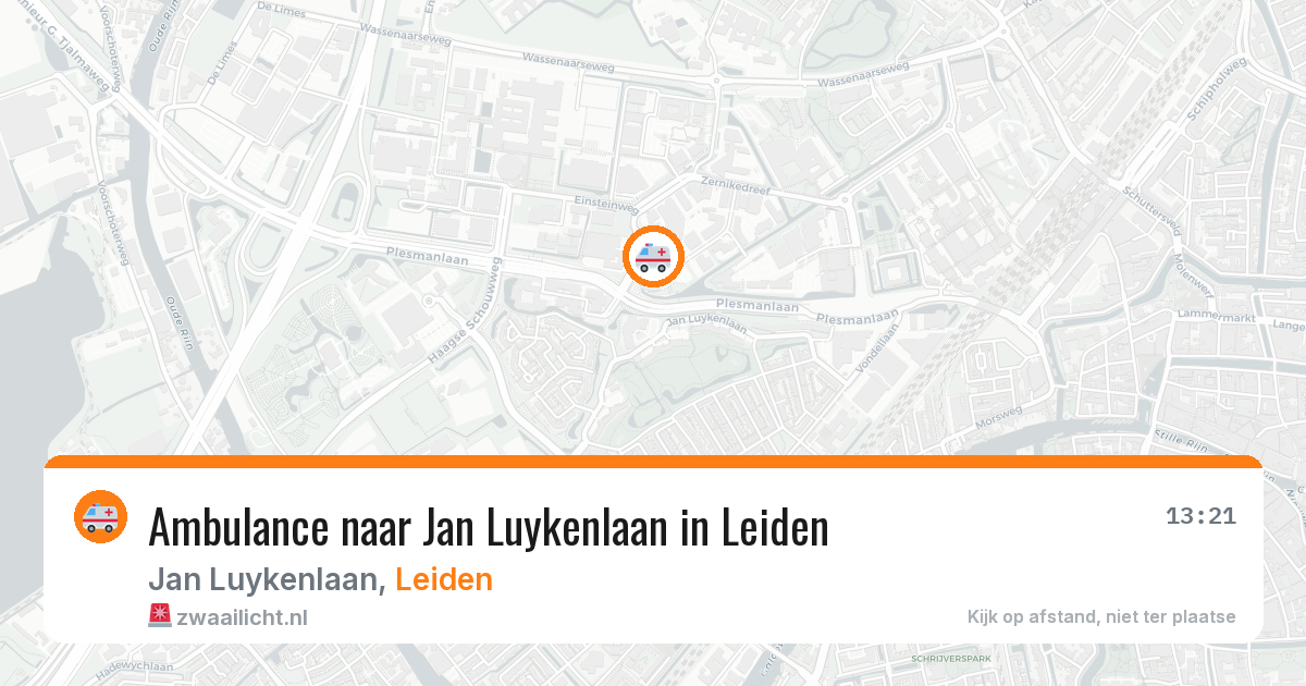 Ambulance naar Jan Luykenlaan in Leiden — 29 jan 2026