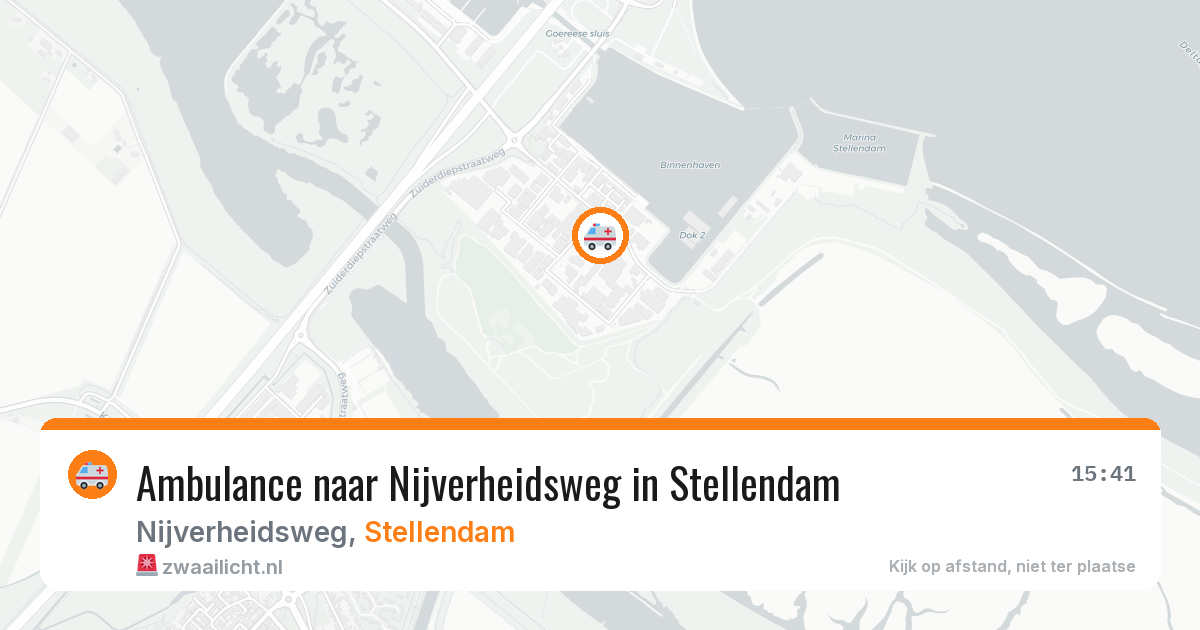 Ambulance naar Nijverheidsweg in Stellendam — 18 mrt 2026