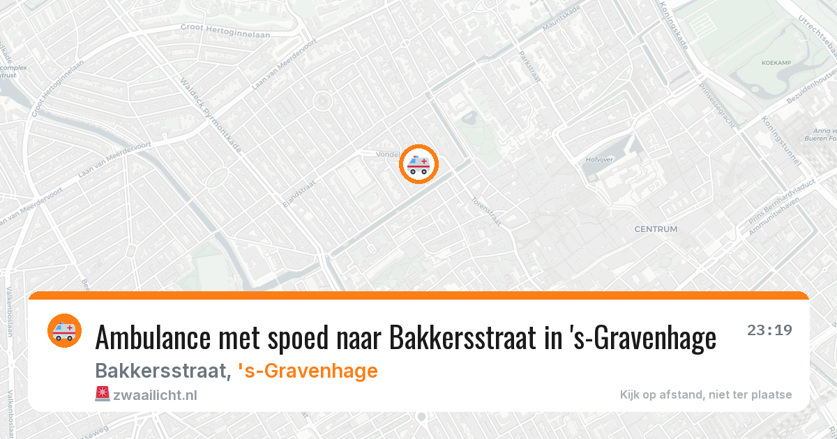 Ambulance met spoed naar Bakkersstraat in 's-Gravenhage — 27 mei 2026