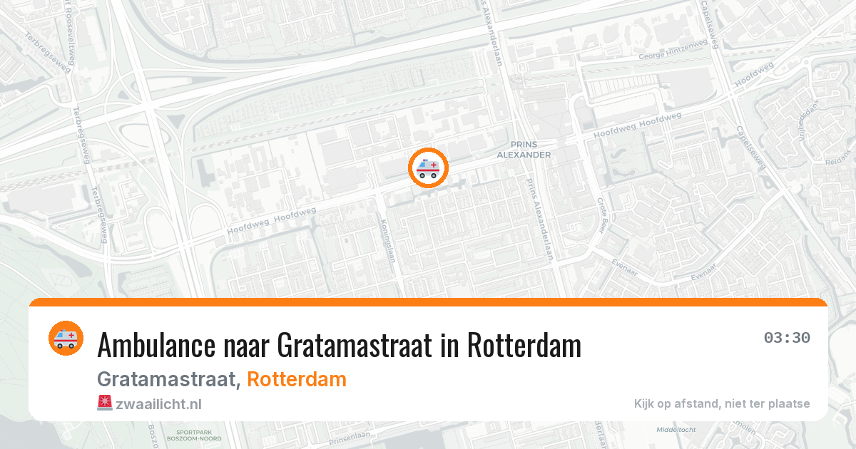 Ambulance naar Gratamastraat in Rotterdam — 5 jul 2026