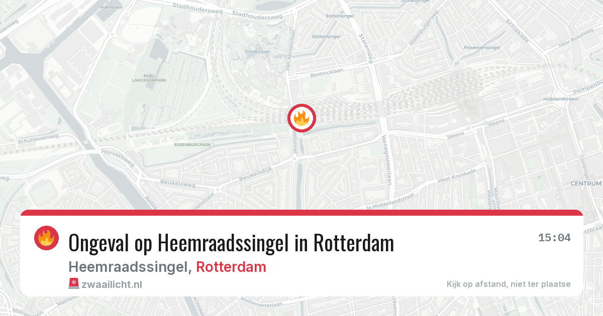 Ongeval op Heemraadssingel in Rotterdam — 28 mei 2026