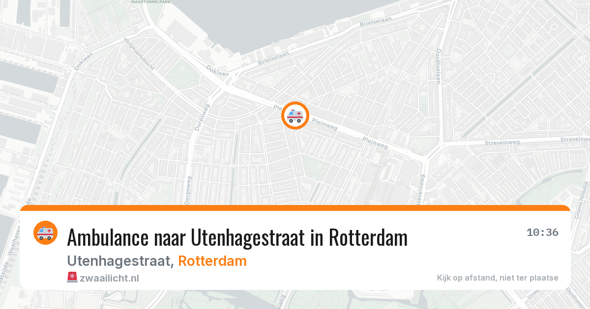 Ambulance naar Utenhagestraat in Rotterdam — 23 jun 2026