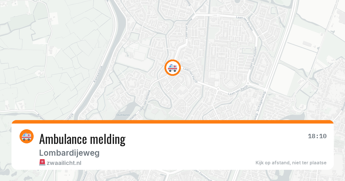 Ambulance melding — 21 apr 2026