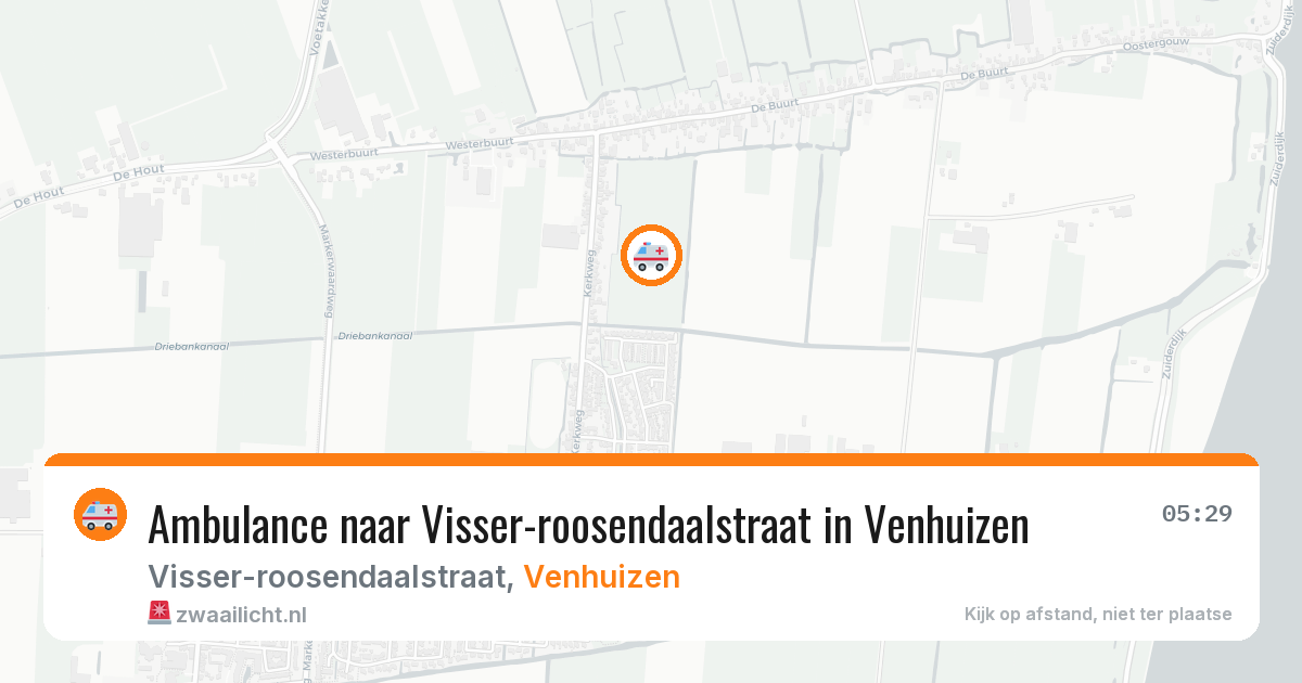 Ambulance naar Visser-roosendaalstraat in Venhuizen — 13 apr 2026
