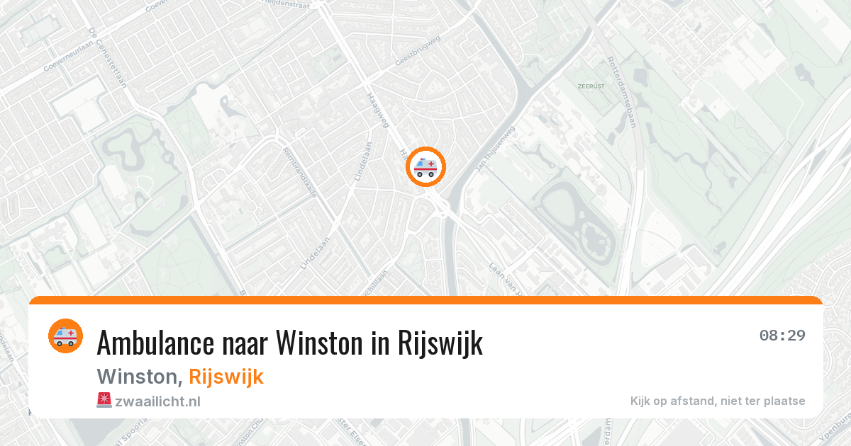 Ambulance naar Winston in Rijswijk — 29 apr 2026