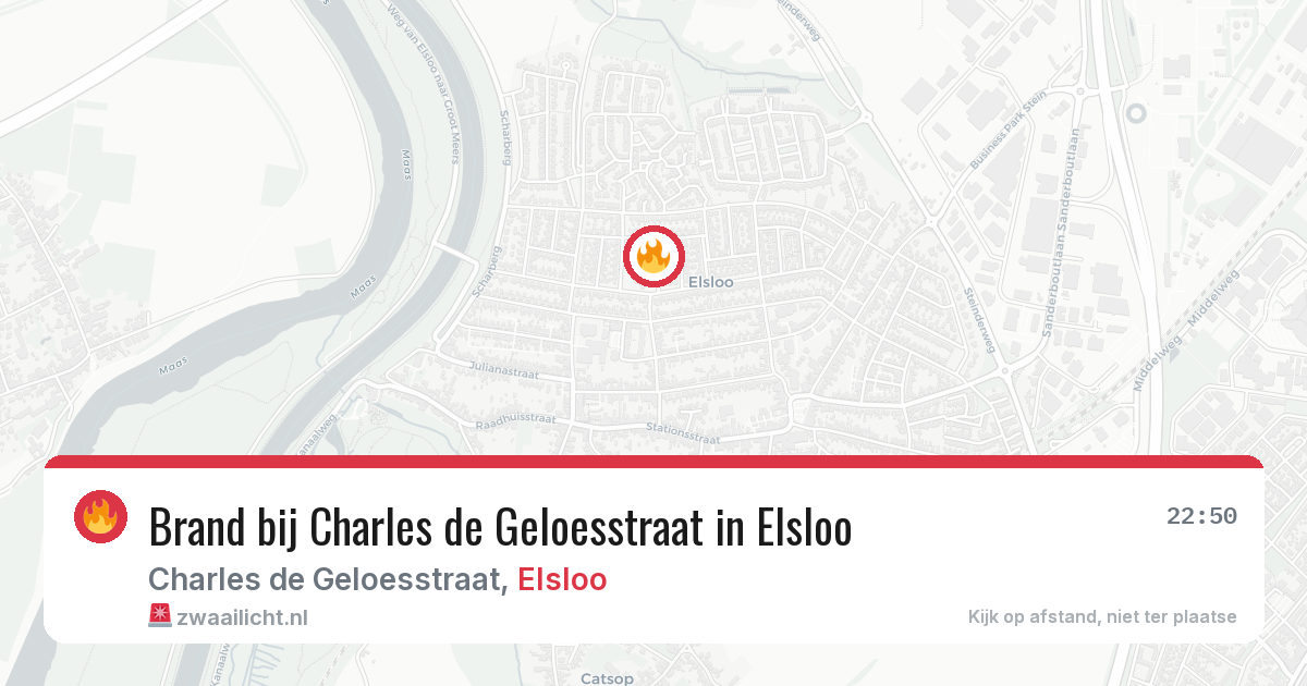 Brand bij Charles de Geloesstraat in Elsloo — 2 apr 2026