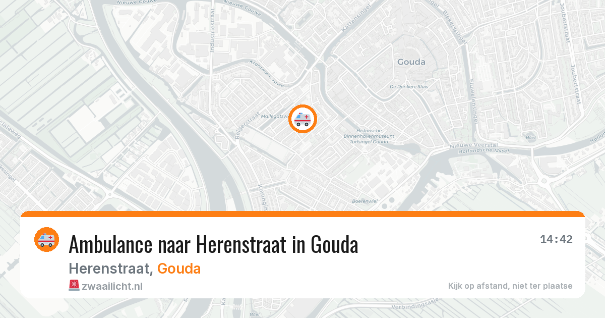 Ambulance naar Herenstraat in Gouda — 21 apr 2026