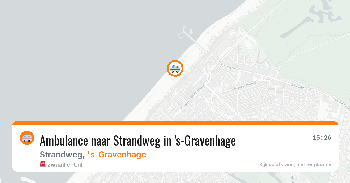 Ambulance naar Strandweg in 's-Gravenhage — 8 apr 2026