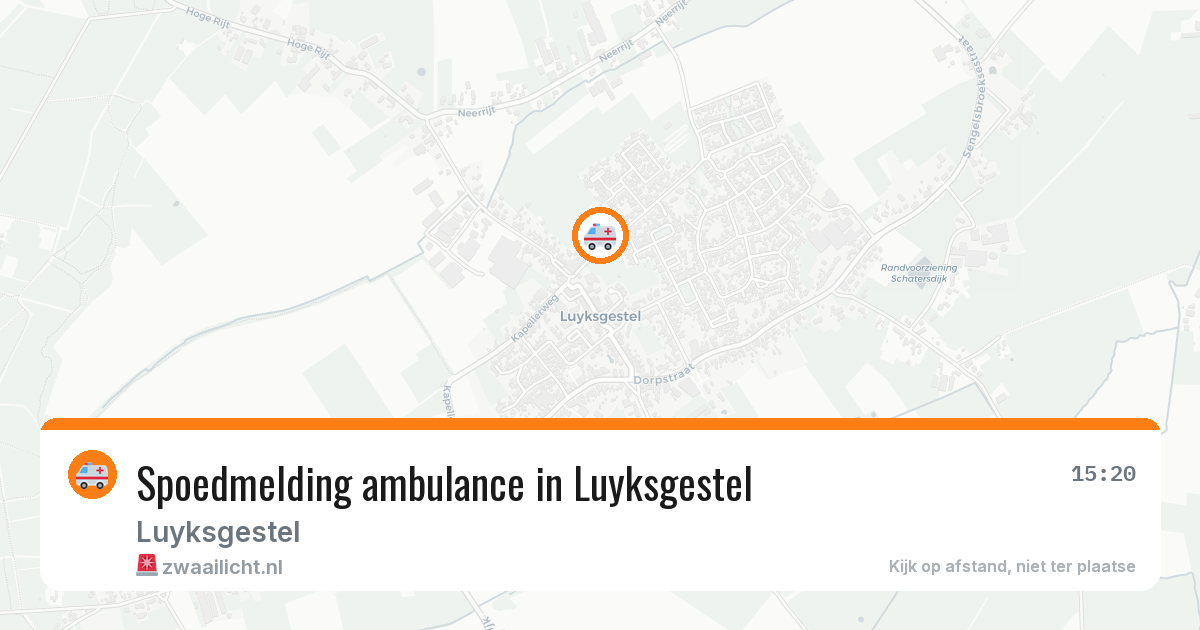 Spoedmelding ambulance in Luyksgestel — 19 jan 2026
