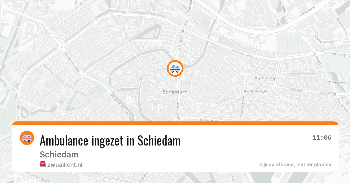 Ambulance ingezet in Schiedam — 5 jul 2026