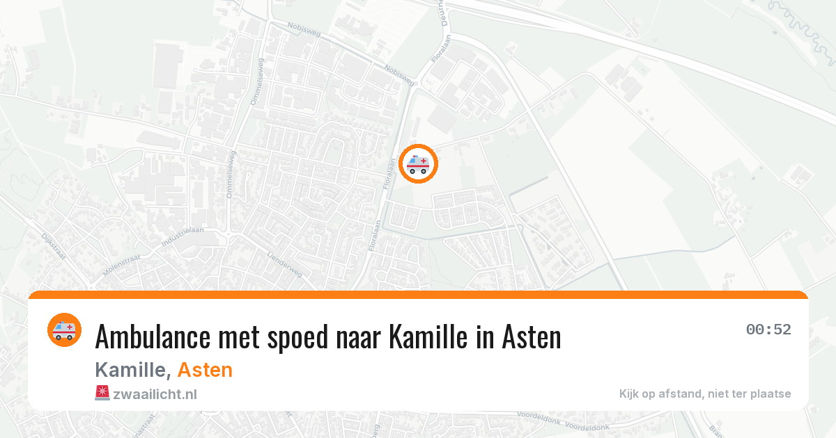 Ambulance met spoed naar Kamille in Asten — 12 aug 2026