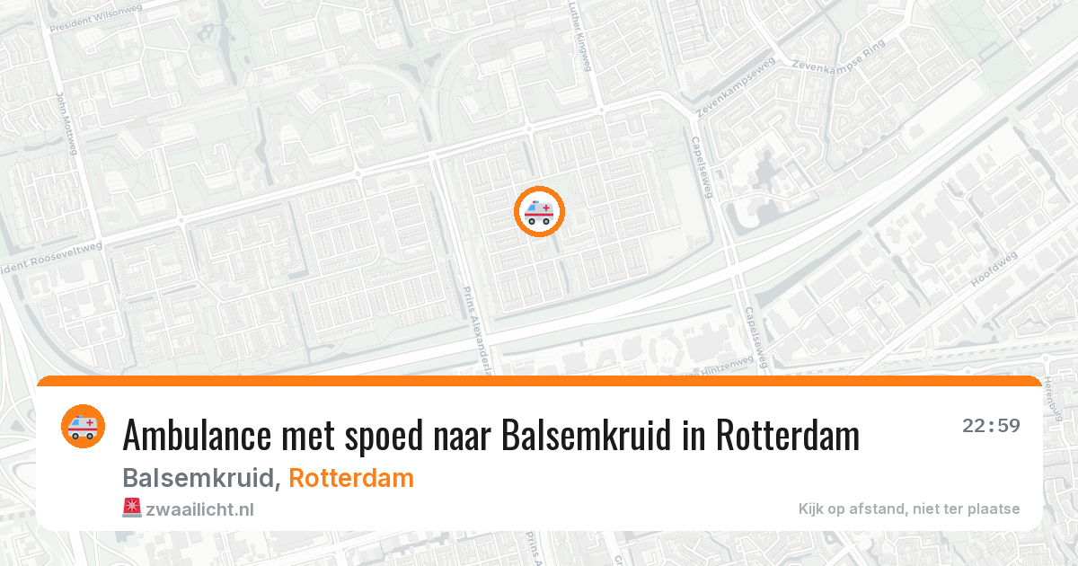 Ambulance met spoed naar Balsemkruid in Rotterdam — 14 jul 2026